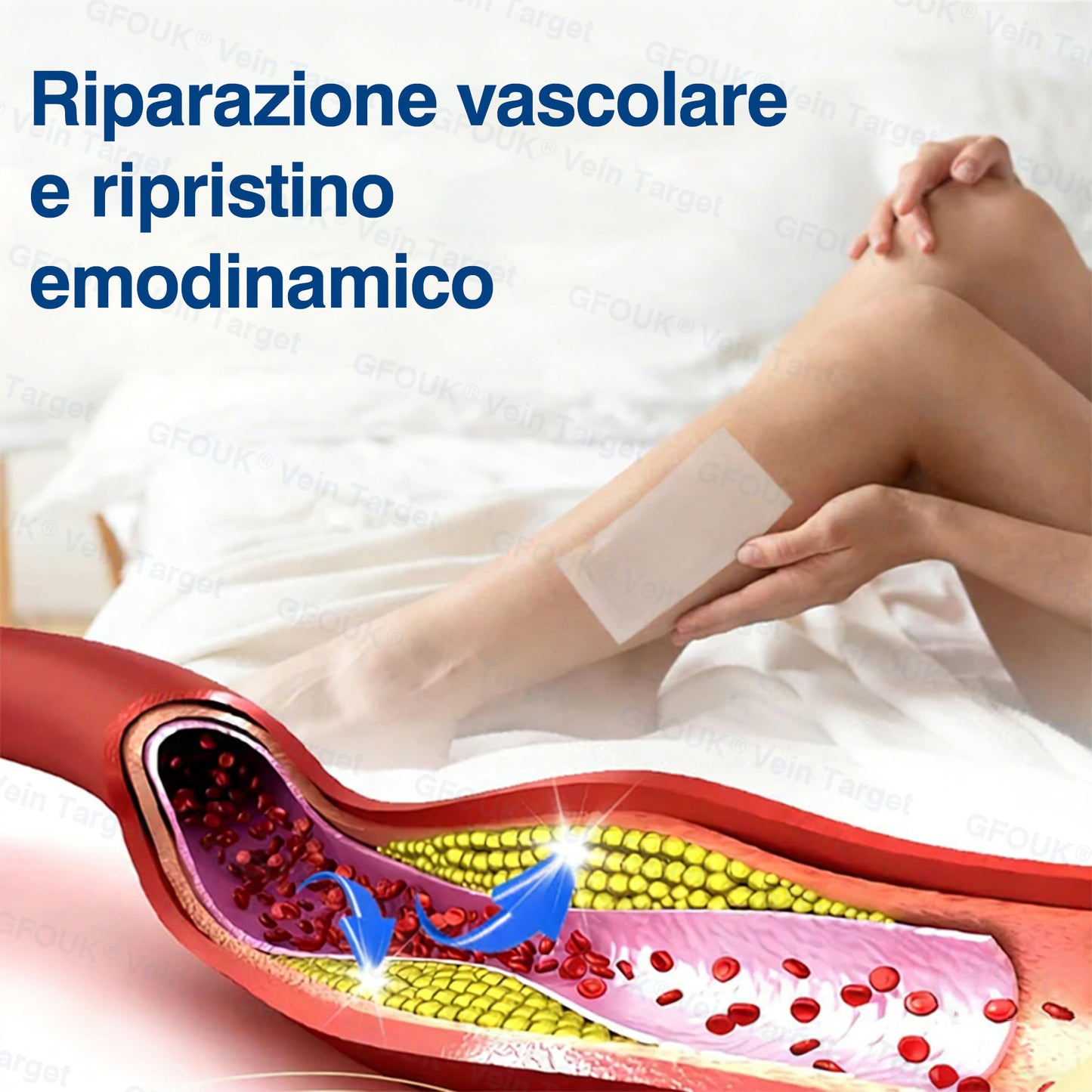 🇮🇹👨‍⚕️✅✅GFOUK® VeinTarget Cerotto a Microaghi⚡Sollievo Immediato, Risultati a Lungo Termine