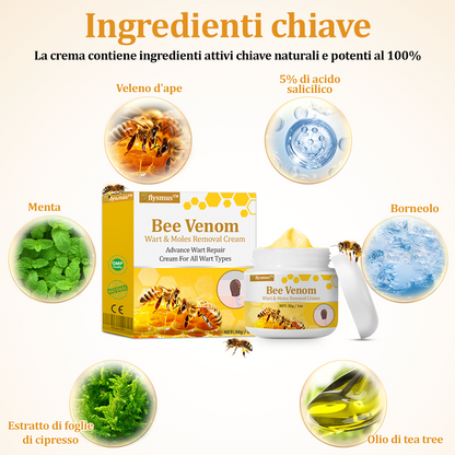🌟flysmus™ Cura Forte al veleno d'ape: trattamento efficace per verruche, escrescenze cutanee, infezioni e cicatrici, favorisce il rinnovo e la levigatura della pelle irregolare 👨‍⚕️