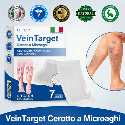 🇮🇹👨‍⚕️✅✅GFOUK® VeinTarget Cerotto a Microaghi⚡Sollievo Immediato, Risultati a Lungo Termine