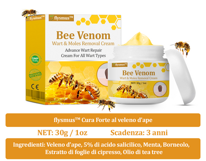🌟flysmus™ Cura Forte al veleno d'ape: trattamento efficace per verruche, escrescenze cutanee, infezioni e cicatrici, favorisce il rinnovo e la levigatura della pelle irregolare 👨‍⚕️