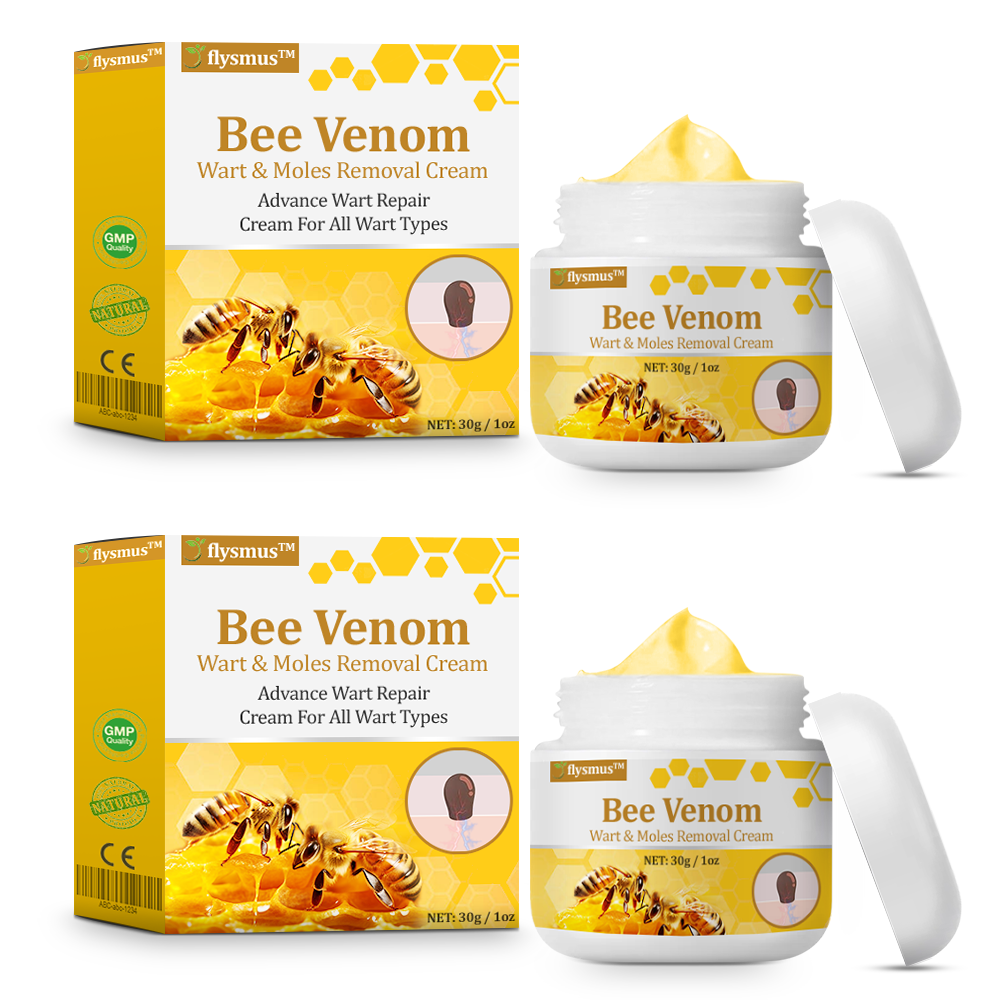 🌟flysmus™ Cura Forte al veleno d'ape: trattamento efficace per verruche, escrescenze cutanee, infezioni e cicatrici, favorisce il rinnovo e la levigatura della pelle irregolare 👨‍⚕️