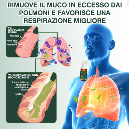 ✅Negozio Ufficiale: CareBreeze® Spray Pulmonare Detossificante con Estratto di Foglie di Verbasco Biologico（👨‍⚕️Agisce direttamente su BPCO, asma, bronchite cronica (CB), infezioni respiratorie, cancro ai polmoni, sinusite e altre condizioni）