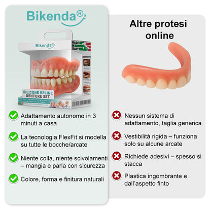 🦷𝗕𝗶𝗸𝗲𝗻𝗱𝗮® 🦷 𝗦𝗲𝘁 𝗔𝘃𝗮𝗻𝘇𝗮𝘁𝗼 𝗱𝗶 𝗣𝗿𝗼𝘁𝗲𝘀𝗶 𝗣𝗲𝗿𝘀𝗼𝗻𝗮𝗹𝗶𝘇𝘇𝗮𝘁𝗲 𝗖𝗼𝗺𝗽𝗹𝗲𝘁𝗲 (✅ Protesi con comfort clinicamente comprovato — Fidate da oltre 8.000 utenti italiani per un comfort tutto il giorno.)