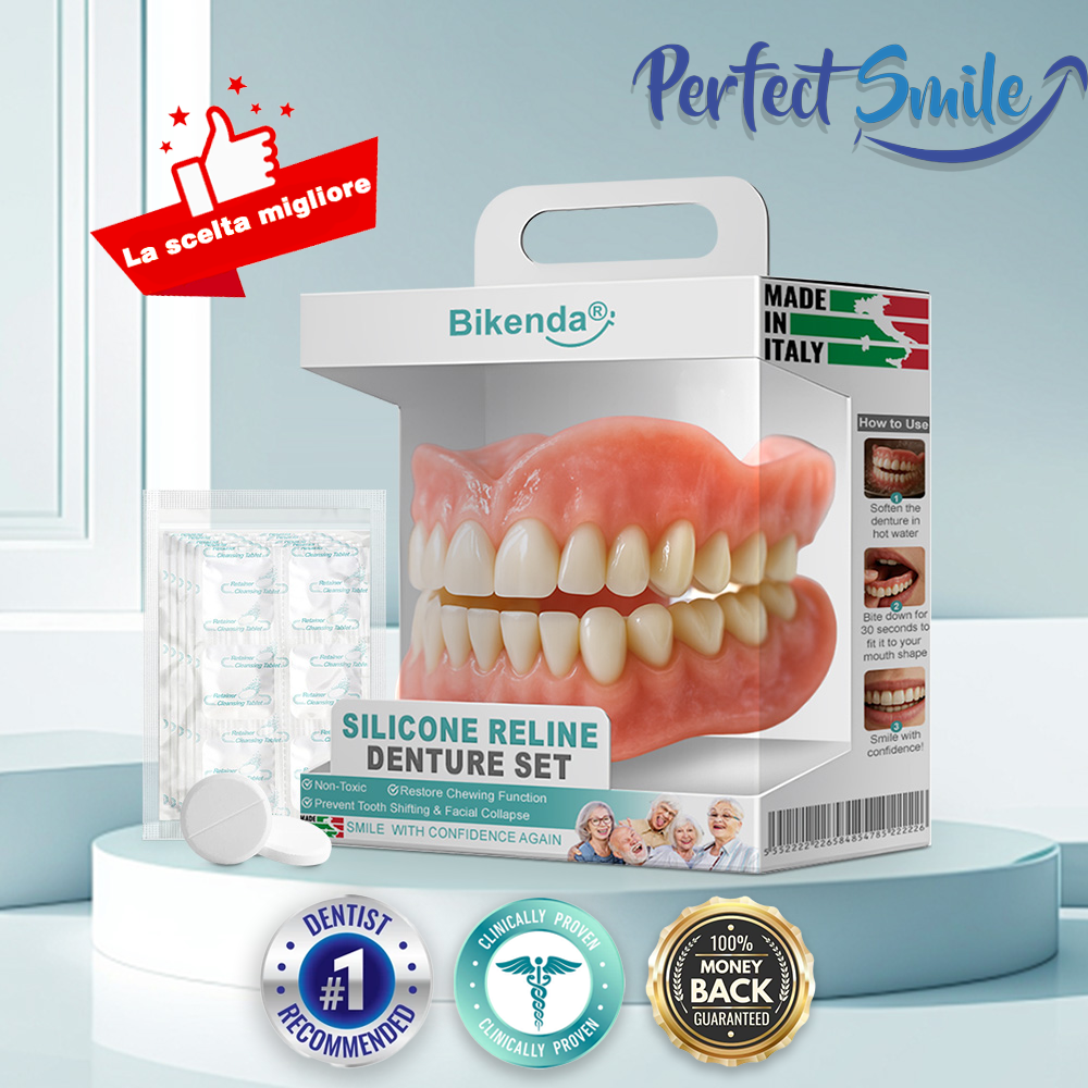 🦷𝗕𝗶𝗸𝗲𝗻𝗱𝗮® 🦷 𝗦𝗲𝘁 𝗔𝘃𝗮𝗻𝘇𝗮𝘁𝗼 𝗱𝗶 𝗣𝗿𝗼𝘁𝗲𝘀𝗶 𝗣𝗲𝗿𝘀𝗼𝗻𝗮𝗹𝗶𝘇𝘇𝗮𝘁𝗲 𝗖𝗼𝗺𝗽𝗹𝗲𝘁𝗲 (✅ Protesi con comfort clinicamente comprovato — Fidate da oltre 8.000 utenti italiani per un comfort tutto il giorno.)