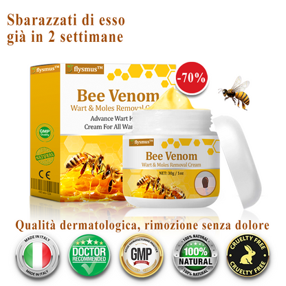 🌟flysmus™ Cura Forte al veleno d'ape: trattamento efficace per verruche, escrescenze cutanee, infezioni e cicatrici, favorisce il rinnovo e la levigatura della pelle irregolare 👨‍⚕️