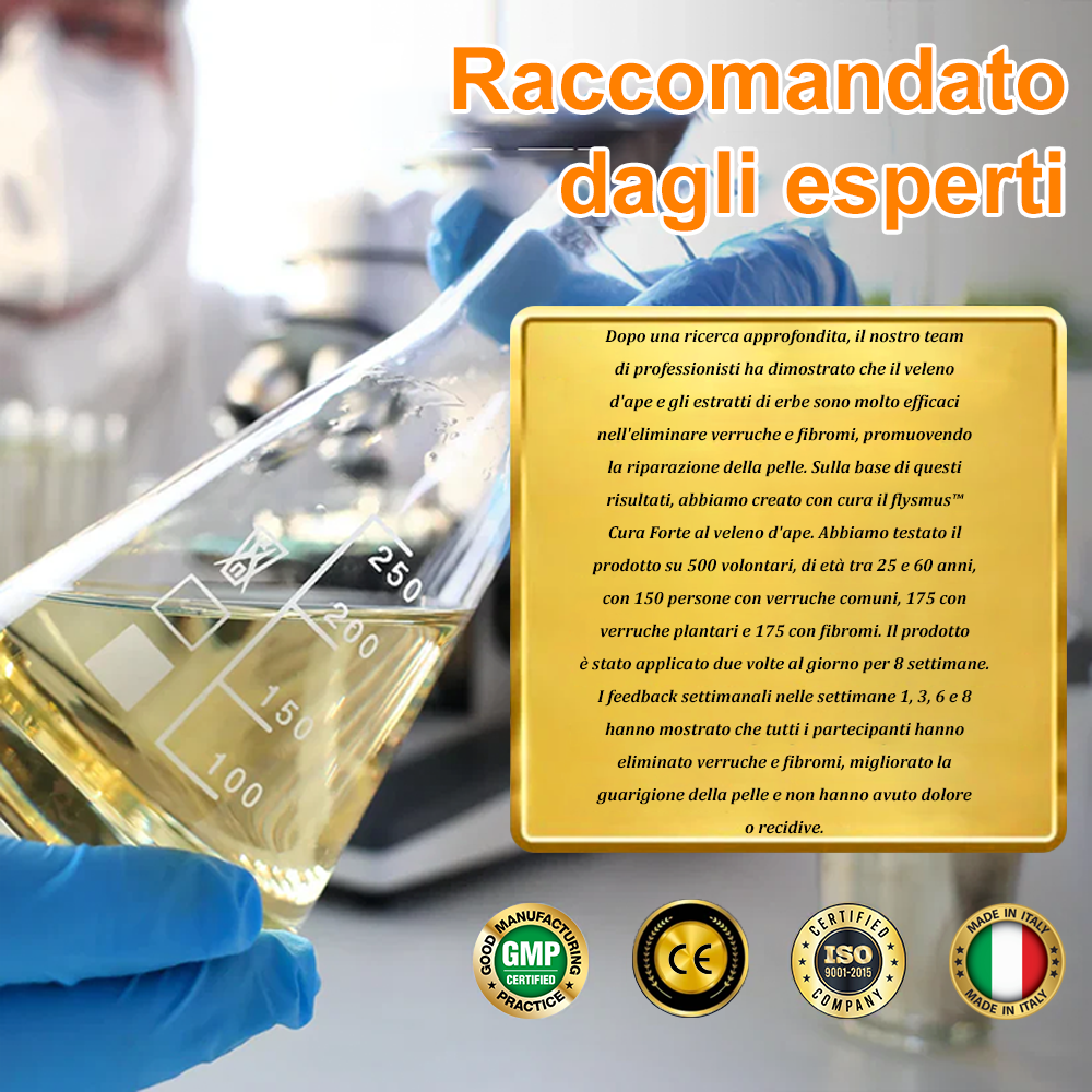 🌟flysmus™ Cura Forte al veleno d'ape: trattamento efficace per verruche, escrescenze cutanee, infezioni e cicatrici, favorisce il rinnovo e la levigatura della pelle irregolare 👨‍⚕️